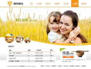 课堂练习-制作绿色粮仓网页